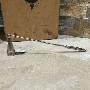 Silver toned Metal Candle Snuffer NWT